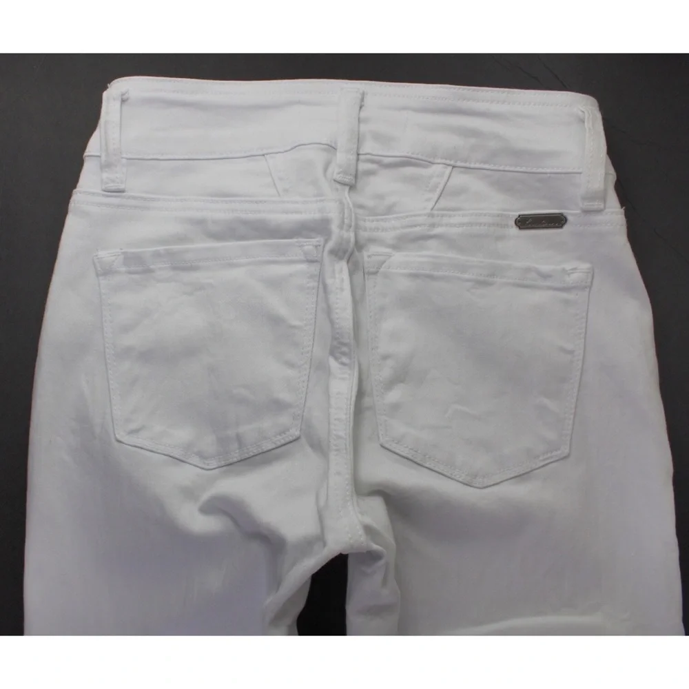 NEW KanCan Destroyed White Stretch Skinny Jeans 24 / 0 - Picture 10 of 12
